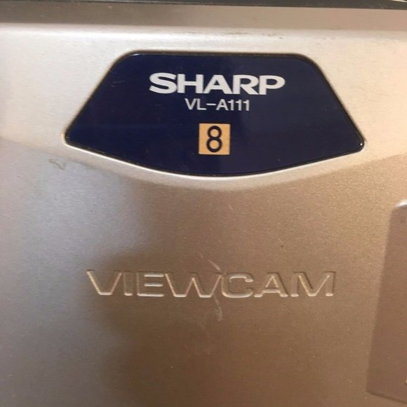 SHARP VL-A111 VIEWCAM 16X POWER ZOOM FOR PARTS ONLY UNTESTED SILVER NM 32296 - Picture 9 of 9
